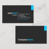 Carte De Visite Procureur - Grille Twill moderne (Devant / Derrière)