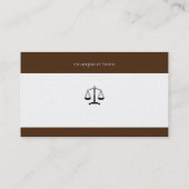 Carte De Visite Procureur | Initiales (Dos)