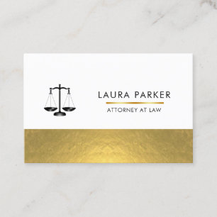 Carte De Visite Procureur Juridique Black Scale Gold Business Ca