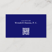 Carte De Visite Procureur Moderne De Droit | Simple (Dos)