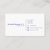 Carte De Visite Procureur Moderne De Droit | Simple (Devant)