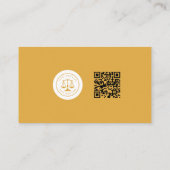 Carte De Visite Procureur Moderne De Droit | Simple (Dos)