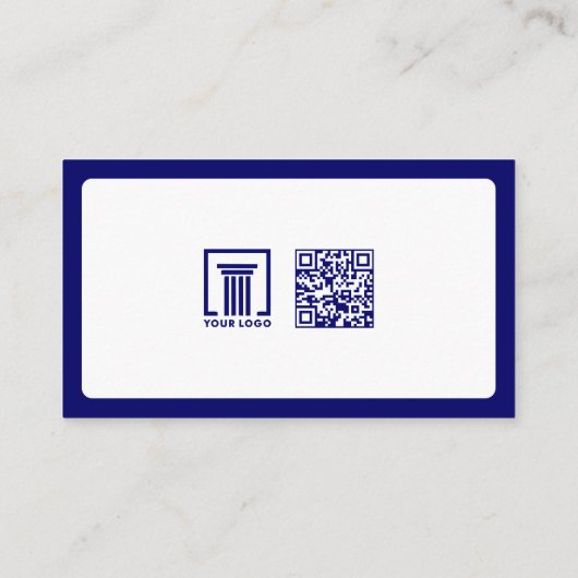 Carte De Visite Procureur Moderne De Droit | Simple (Dos)