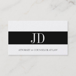 Carte De Visite Procureur Monogramme Platinum Bandit