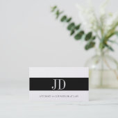 Carte De Visite Procureur Monogramme Platinum Bandit (Debout devant)