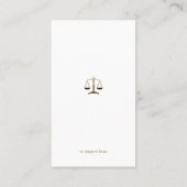 Carte De Visite Procureur | Or élégant (Dos)