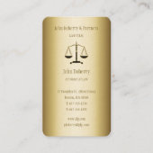 Carte De Visite Procureur | Or élégant (Devant)