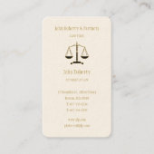 Carte De Visite Procureur | Or élégant (Devant)