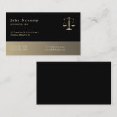 Carte De Visite Procureur | Or noir (Devant / Derrière)