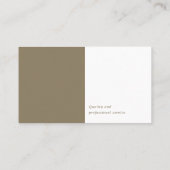 Carte De Visite Procureur | Or ordinaire (Dos)