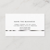 Carte De Visite Procureur Professionnel Simple Gris Noir (Dos)