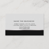 Carte De Visite Procureur Professionnel Simple Gris Noir (Dos)