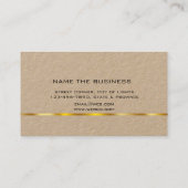 Carte De Visite Procureur Professionnel Simple Or Juridique (Dos)