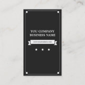 Carte De Visite Procureur - Retro Bonjour Mon nom est (Dos)