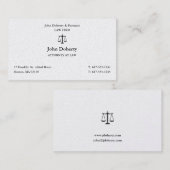Carte De Visite Procureur | Scales de justice (Devant / Derrière)