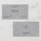 Carte De Visite Procureur | Scales de justice (Devant / Derrière)