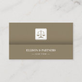 Carte De Visite Procureur | Scales of Justice Gold (Devant)