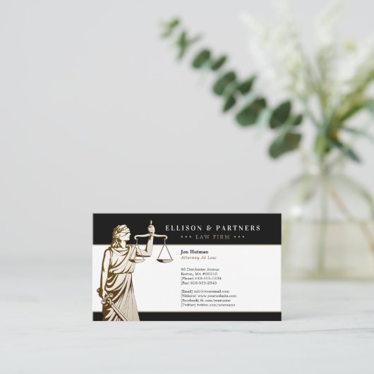 Carte De Visite Procureur | Temida (Debout devant)