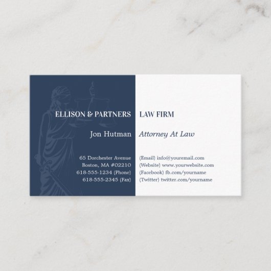 Carte De Visite Procureur | Themis Professionnel (Devant)