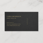 Carte De Visite Producteur audio (Dos)