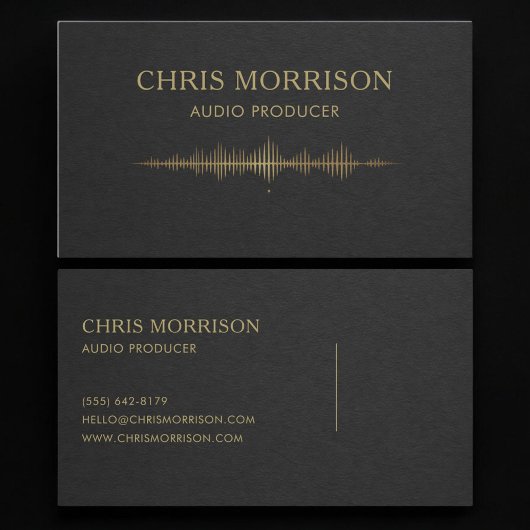 Carte De Visite Producteur audio