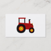 Carte De Visite Producteur de conception de tracteur (Dos)