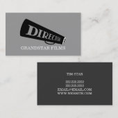 Carte De Visite Producteur de films Clapperboard (Devant / Derrière)