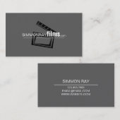 Carte De Visite Producteur de films professionnels, réalisateur Ca (Devant / Derrière)