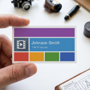 Carte De Visite Producteur de films - Style Métro Moderne Créatif