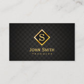 Carte de visite producteur de monogramme de diaman (Devant)