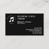 Carte De Visite Producteur de musique (Devant)