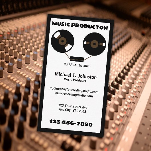 Carte De Visite Producteur de musique