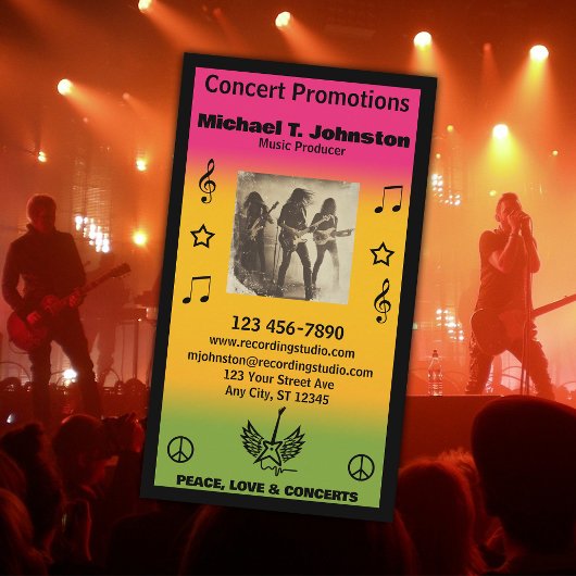 Carte de visite producteur de musique