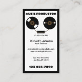 Carte De Visite Producteur de musique (Devant)