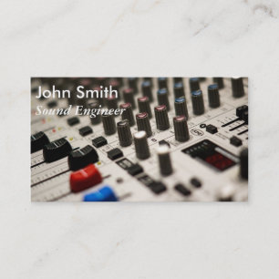Carte De Visite Producteur indépendant de musique d'ingénieur du