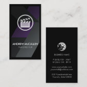Carte De Visite Producteur vidéo du réalisateur (Devant / Derrière)