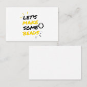 Carte De Visite Producteurs de perles (Devant / Derrière)