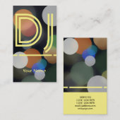 Carte De Visite Production de musique du DJ et couverture de nuit (Devant / Derrière)
