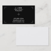 Carte De Visite Production de vidéo de photographie (Devant / Derrière)