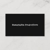 Carte De Visite Productions remarquables (Dos)