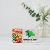 Carte De Visite Produire | Service de livraison d'Express (Debout devant)