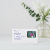 Carte De Visite Produit de personnaliser (Debout devant)