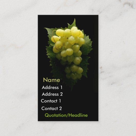 Carte De Visite Produit frais (Devant)