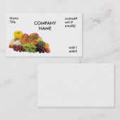 Carte De Visite produit frais (Devant / Derrière)