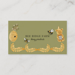 Carte De Visite Produits d'apiculture fantaisistes pour apiculteur