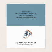 Carte De Visite Produits de boulangerie moderne commerce professio (Extérieur déplié)