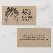 Carte De Visite Produits de déchets zéro réutilisables écologiques (Devant / Derrière)