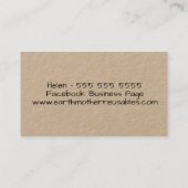 Carte De Visite Produits de déchets zéro réutilisables écologiques (Dos)