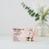 Carte De Visite Produits de nettoyage | Marbre rose (Debout devant)