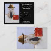 Carte De Visite Produits et services d'animal familier (Devant / Derrière)